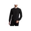 Polo FW24 Logo Embroidered Solid Color Crew Neck Long Sleeve Knit Sweater Men Sweater Charcoal-Gray 710918163-005