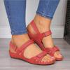 Shoes for Women 2024 Summer Women's Fish-mouth Sandals Breathable Flat Wedge Heel Open-toe Casual Daily Sandals Comfortable