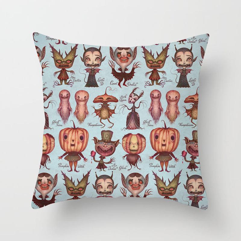 Новая серия Хэллоуин Тыква Домашнее украшение Подушка Подушка Хэллоуин Наволочка