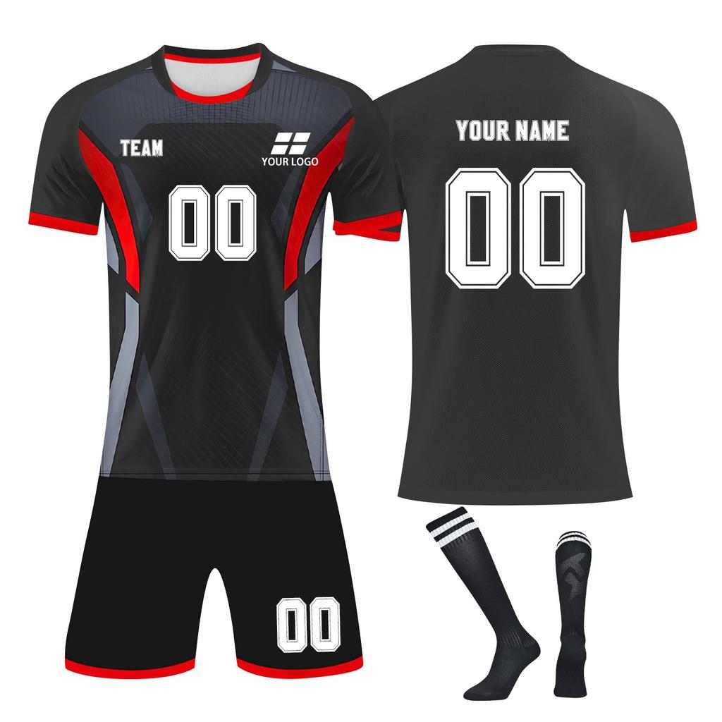 Personalised Shirts Kit Mens Girls With Name Number Custom Football Jerseys For Boys Training Suit