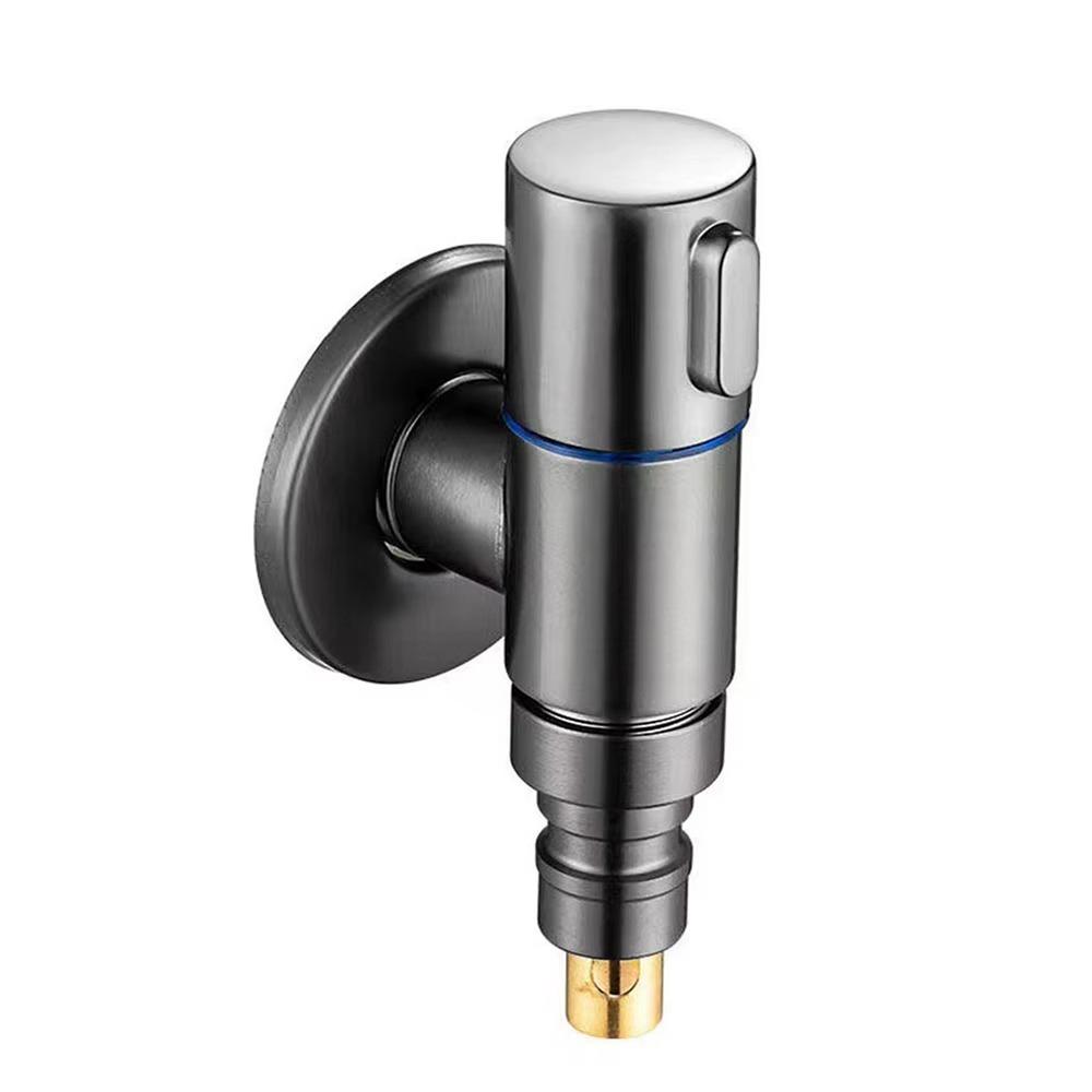 G1/2 Stainless Steel Water Tap Quick Opening Small Space Faucet  Flushing System