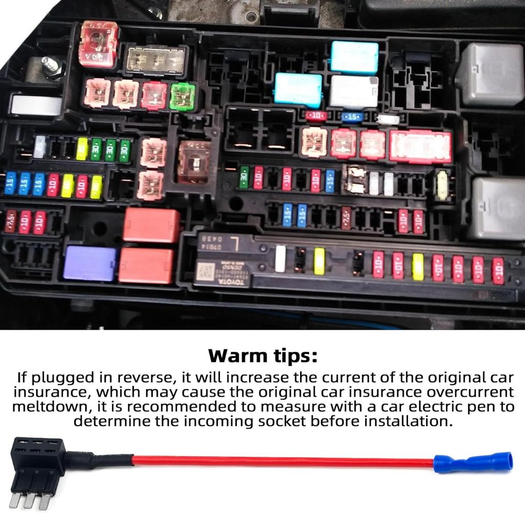 2pcs Micro3 ATM ADD A-Circuit Fuse Tap Link, 3 ATM Micro 3 Fuse Tap for Cars, Trucks, Boats