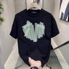 Модный бренд Мужская футболка с коротким рукавом из чистого хлопка Модная универсальная футболка с круглым вырезом для мужчин и женщин Мужская