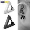 1 PC Punk Triangle Earrings - Unisex, Hypoallergenic Stainless Steel for Modern Style & Durability