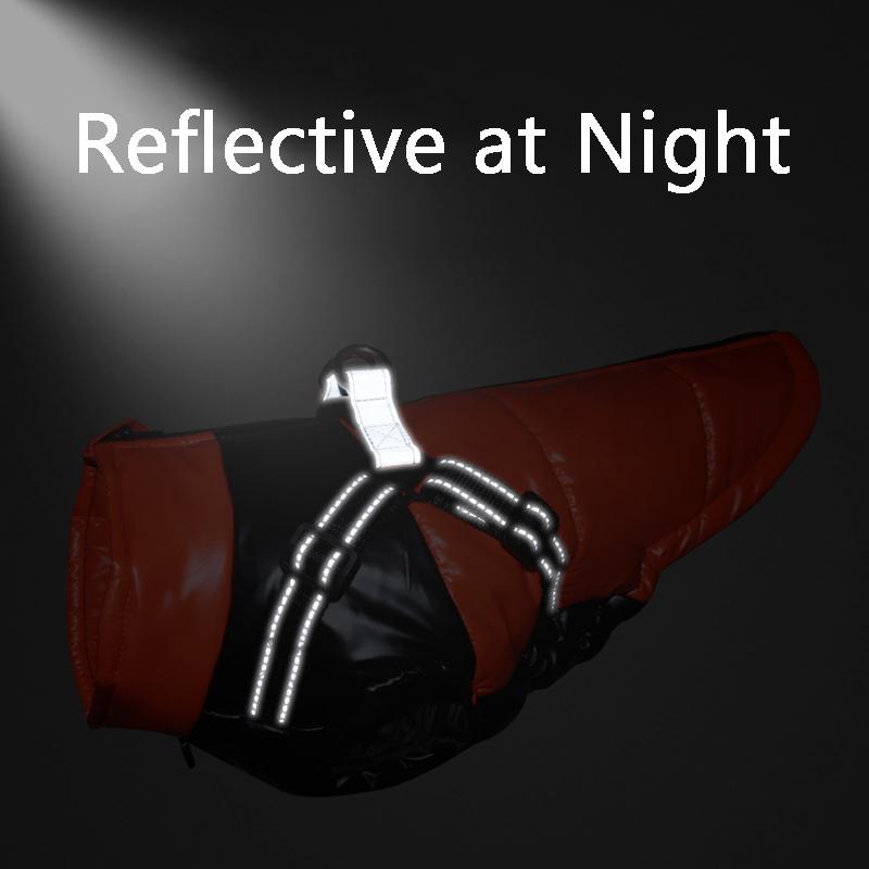 Куртка для собак с шлейкой, зимняя теплая одежда для собак для маленьких и средних собак, водонепроницаемое пальто для домашних животных, костюм французского бульдога чихуахуа