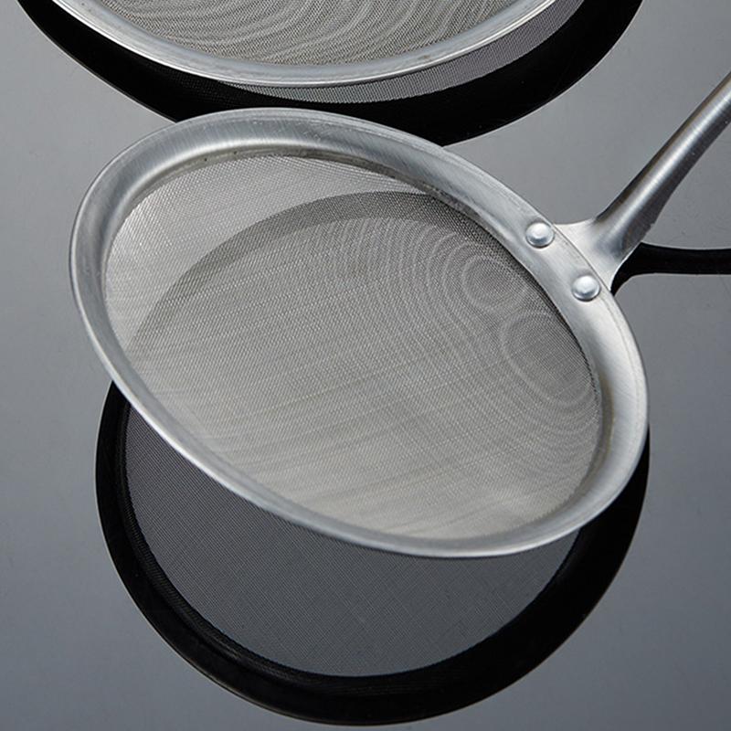 Дуршлаг из нержавеющей стали с мелкой сеткой Фильтр для соевого молока Масляный фильтр Ложка Пенопластовая ложка Сетка Гаджеты для утечек Кухонные принадлежности