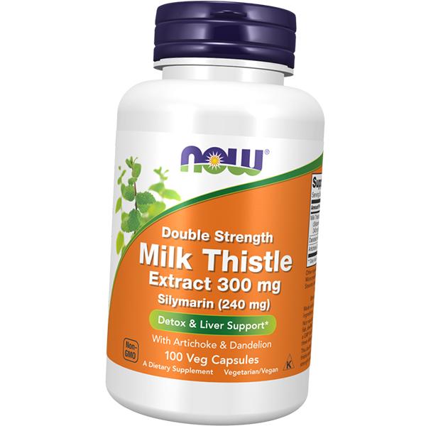 Экстракт молочного чертополоха, Silymarin Milk Thistle Extract 300, Now Foods  50вегкапс (71128100)