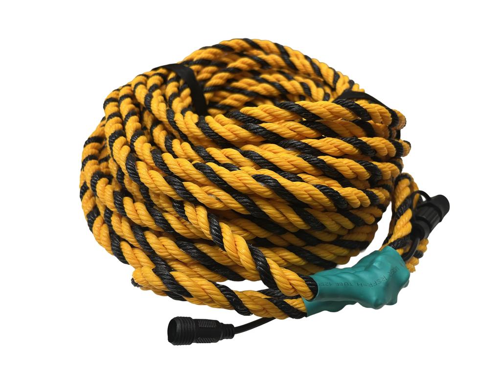 YAMAZEN Tiger Flash 20m Green Illuminating Trolley Red High LED Day and Night Rope, Solar-Powered, Light, Visibility, Illumination, Use,