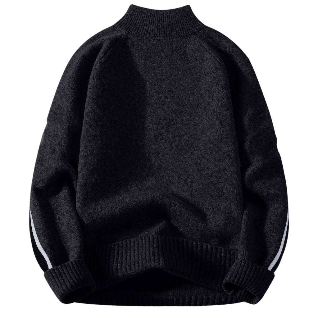 Men's Fashion Knitting Pullover Long Sleeves Loose Round Neck Sweater