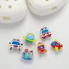 LED Light Car Spaceship Airplane Ship Slippers Indoor Shoes Decoration Decoration Accessories Charm Set 6p, a Popular Character In Korea