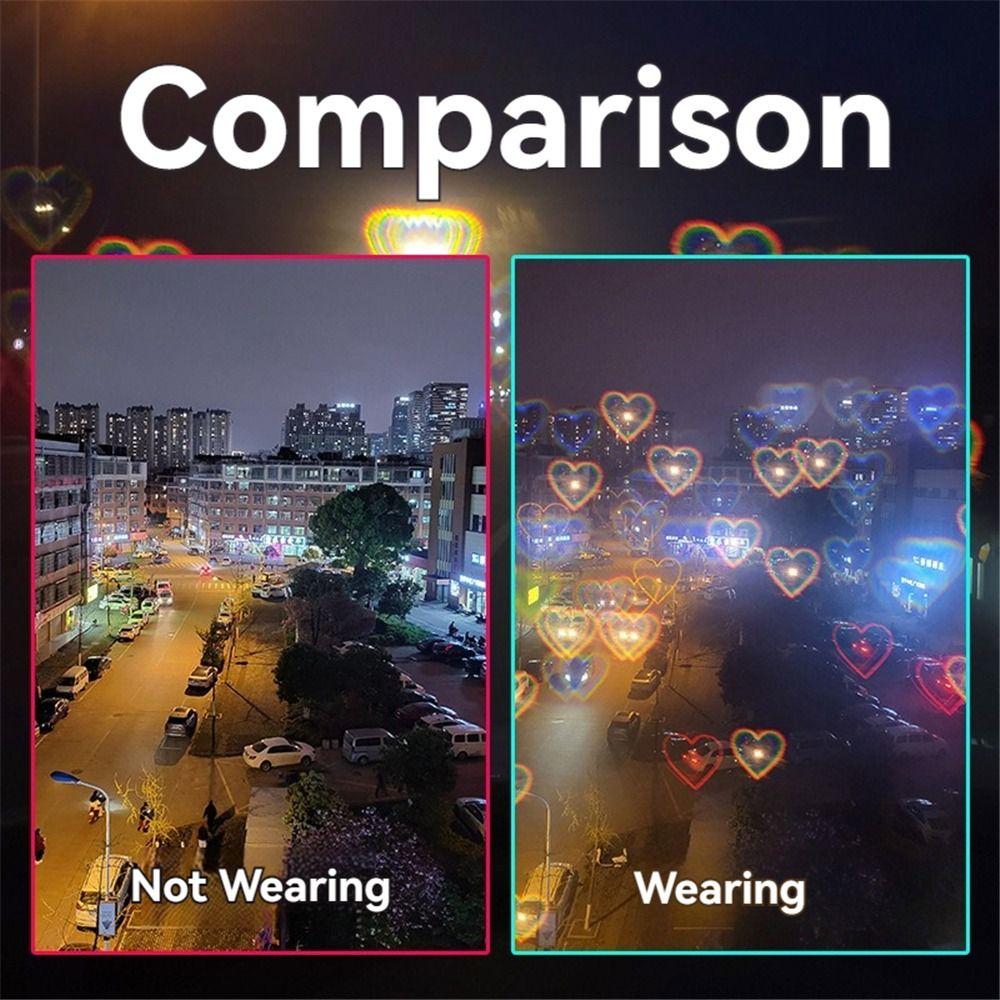 Симпатичные розовые солнцезащитные очки в форме сердца для фотосессий, ночных видов и реквизита для фотографий