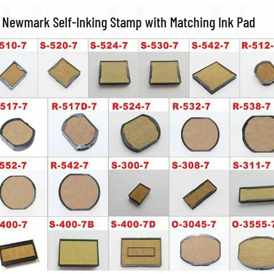 New Force Self-Inking Stamp Replacement Ink Cartridge & Pad