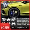 For VOLKSWAGEN VW GTI B5 2025 Hot For Volkswagen 4pcs 55mm 56mm 65mm 63mm Car Styling Wheel Center Cap Hub Covers Badge Accessor