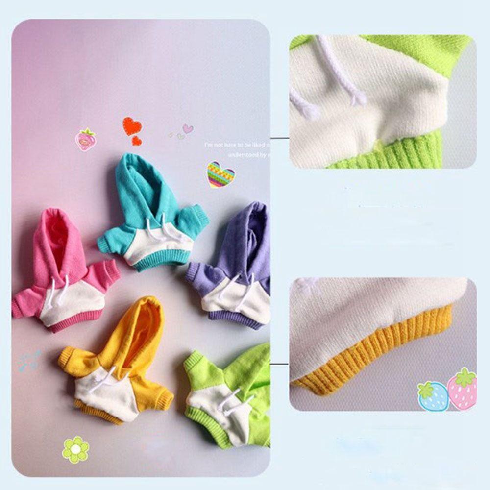 9 Styles Handmade Hoodies Cute Dolls Tops High Quality Fashion Clothes for 10cm Cotton Dolls