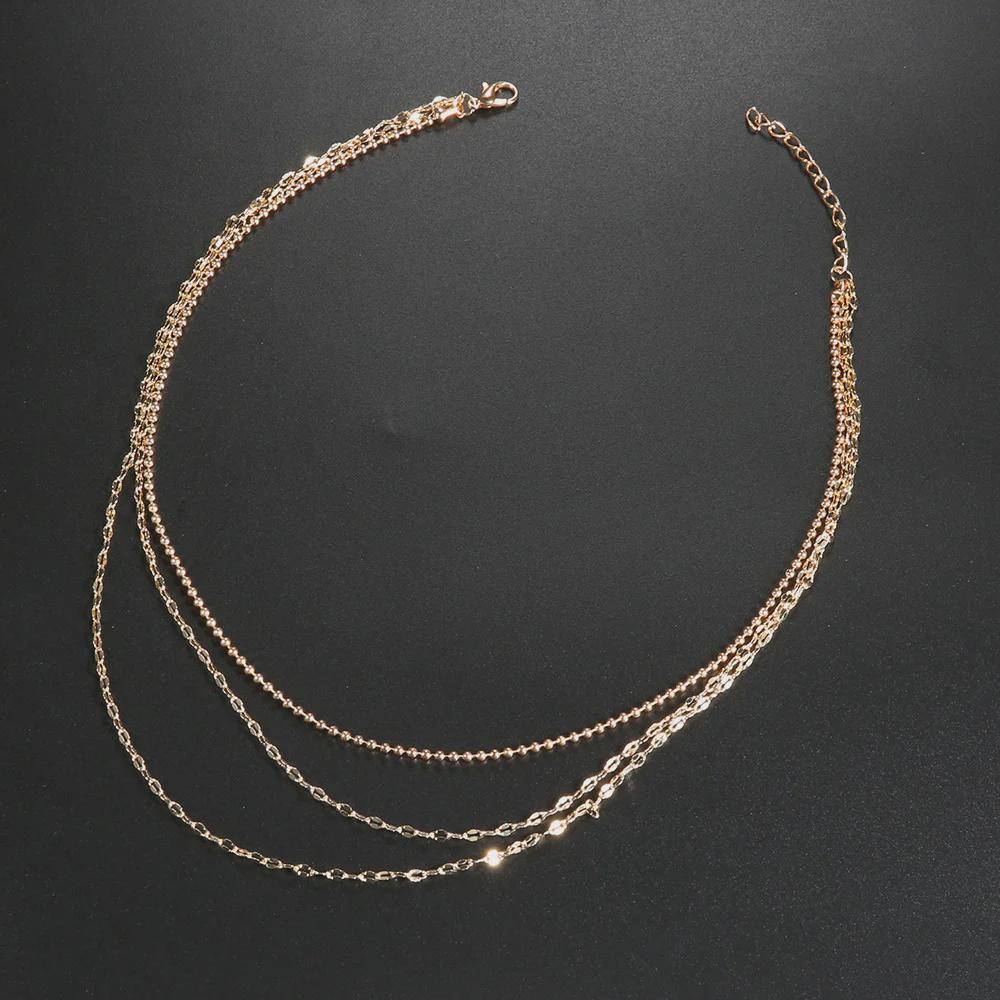 Модное многослойное колье-чокер в стиле бохо для женщин