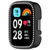 Для Xiaomi Redmi Watch 3 Active/Watch 3 Lite Чехол для часов Декор стразами Полый дизайн Гальваническое покрытие ПК Чехол для часов