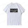 Футболка DUNDER MIFFLIN Мужская Женская Модная Офисная Топы Футболки Круглый Вырез Хлопок Надпись Одежда Размер ЕС Унисекс Топы