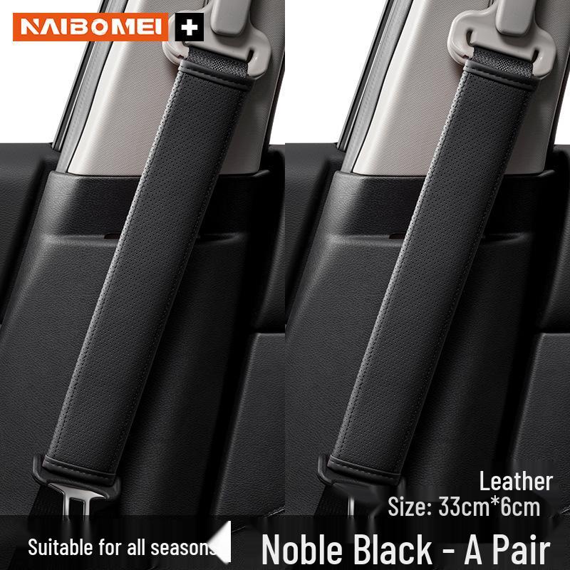 ORA Good Cat Car Seat Belt Shoulder Pad Protector for Lightning, Ballet, Black, and White Cat Models - Interior Accessory.