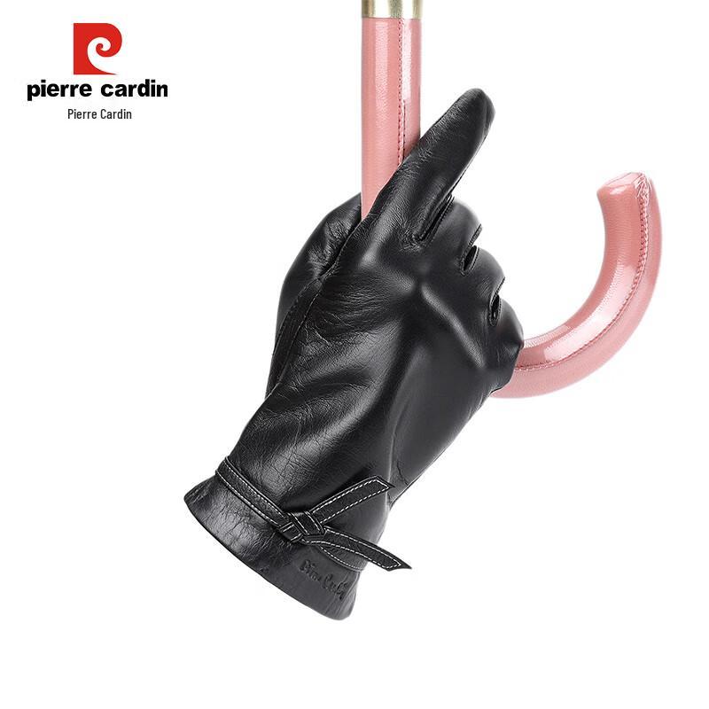 Женские мотоциклетные перчатки Pierre Cardin из козьей кожи с сенсорным экраном