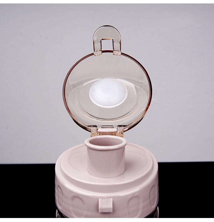 600 мл Спортивная бутылка для воды для фитнеса, без BPA, портативная уличная бутылка для воды для взрослых, походов, кемпинга, пластиковая чашка для воды, посуда для напитков