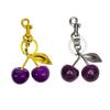 3D Crafts Cherry Keychain Ornaments Cherry Charms Fashion Car Keyring  Lady/Women