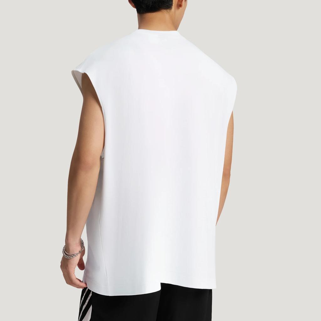 adidas Мужская вязаная свободная баскетбольная майка без рукавов tops KX5707