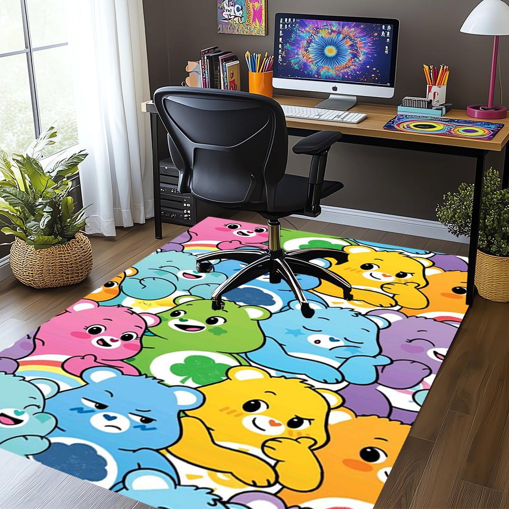 Bear Printed Carpet,Rug,for Office Chair Living Room Bedroom Kitchen Room Decor Gifts.