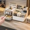 Настольный ящик для хранения Косметический ящик выдвижного типа Милая коробка Органайзер для канцелярских принадлежностей Коробка Стеллаж для хранения на письменном столе