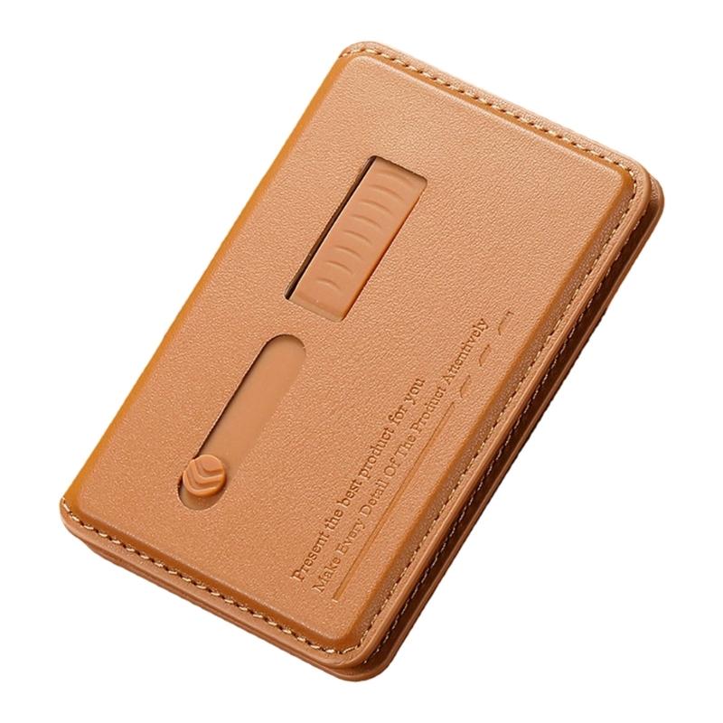 Регулируемый угол обзора Подставка для телефона Хранение карт Складная конструкция Магнитная задняя панель Конструкция из ПУ-кожи