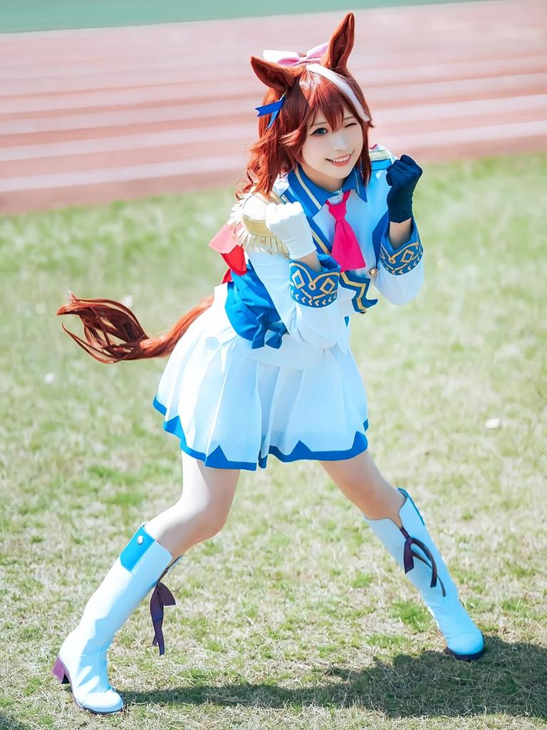 Uma Musume Косплей Токай Тейо Косплей Верх Радостного Косплея Костюм для Косплея Uma Musume Костюм Событие Костюм на Хэллоуин Школьный Фестиваль [NOKIJP]