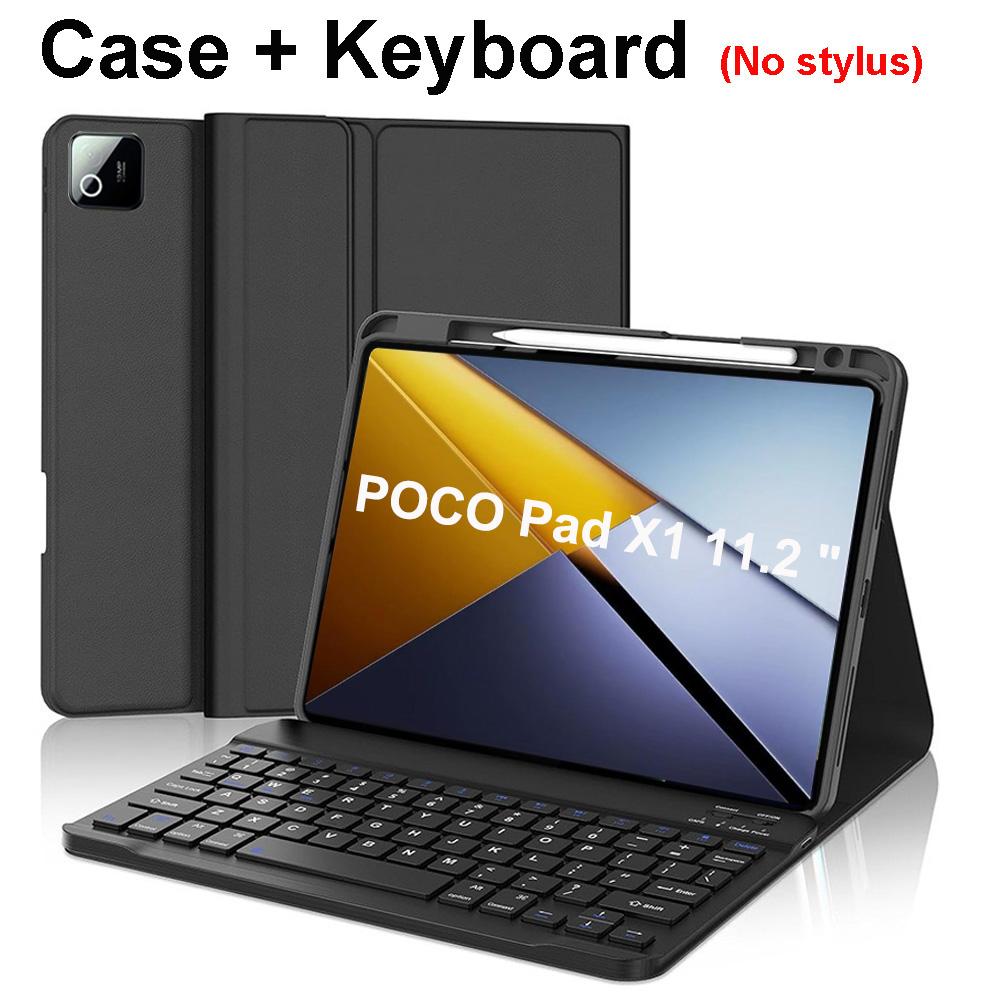 Чехол для POCO Pad X1 11,2 дюйма, Чехол-клавиатура Bluetooth для POCO Pad X1 11,2
