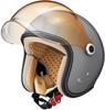 Marushin MCJ7 BUBBLE RIDER Motorcycle Jet Helmet Size L Gray Product 05302032 Women's (56-57cm) Number