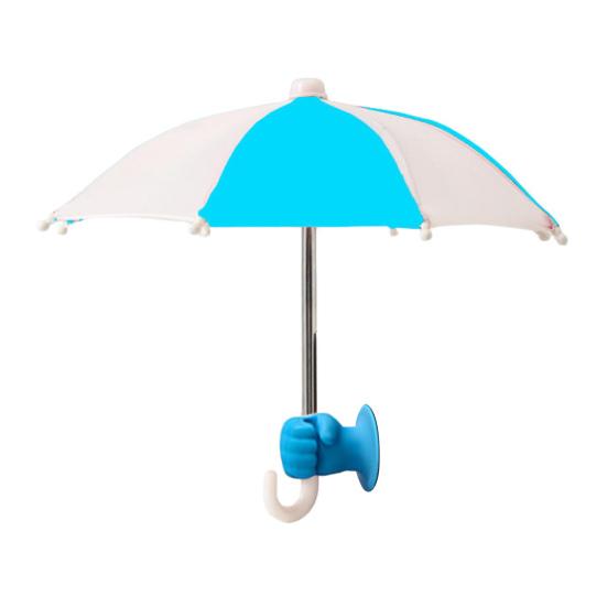 Yousheng Phone Umbrella with Fist Suction Cup UV Protection Universal Mini Windproof Sun Shade Mobile Phone Umbrella Phone Accessories