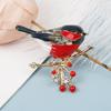 Stylish And Unique Animal-themed Minimalist Alloy Drip-painted Bird Brooch