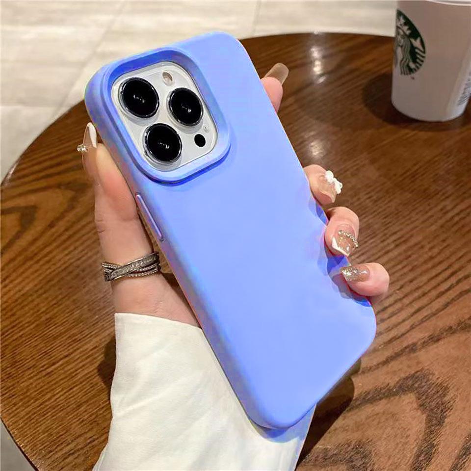 Liquid Silicone Case For For Iphone 16 15 14 13 12 11 Pro Max Shockproof Soft Back Protection Cover For 16 series Phone Accessories