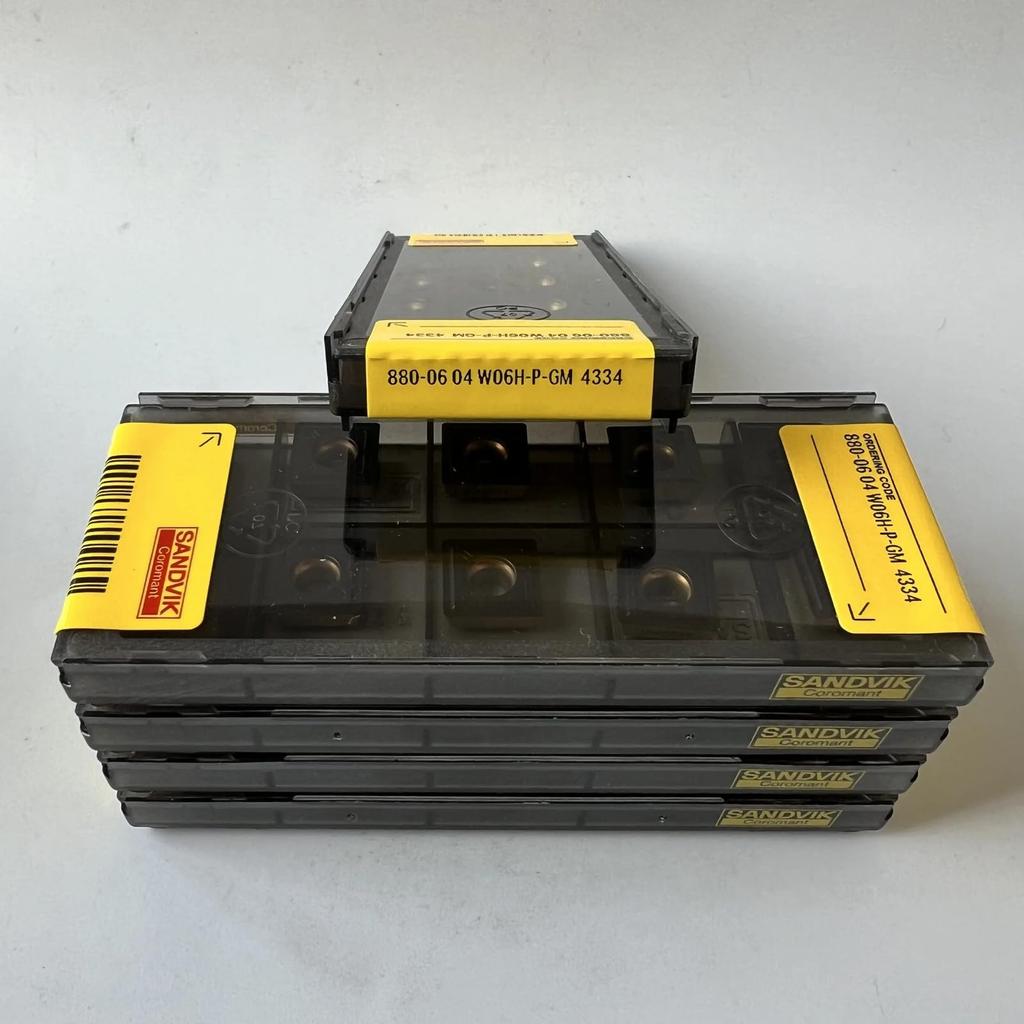 Original Sandvik / 880-0604W06H-P-GM 4334 /CNC Lathe Carbide Blade Tool 10 Pcs