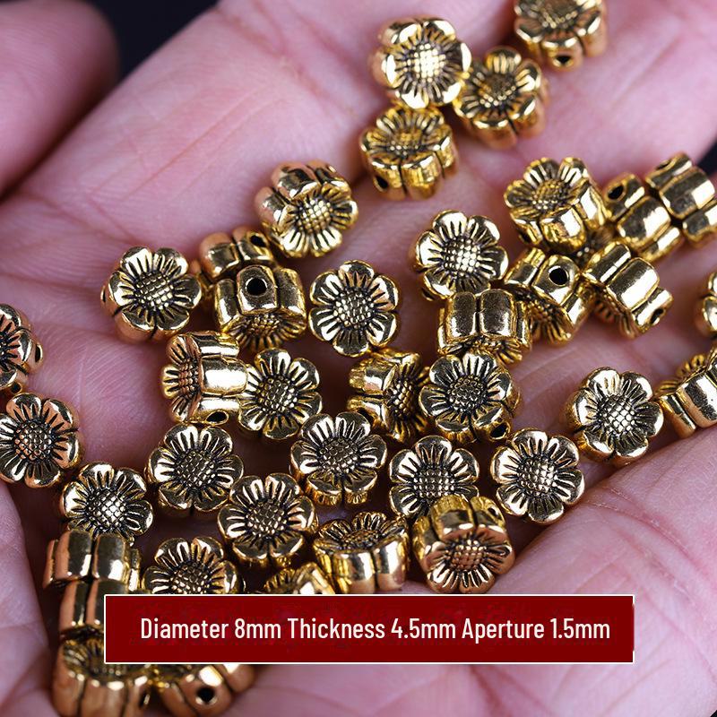 Бусины из тибетского серебра в форме цветка: Аксессуары для подвесок и браслетов своими руками