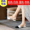 Fashion All-Match High Heel Sandal for Women Shoes Closed Toe Large Size High-heeled Multicolored Flat Block Girls Big Mixed Colors