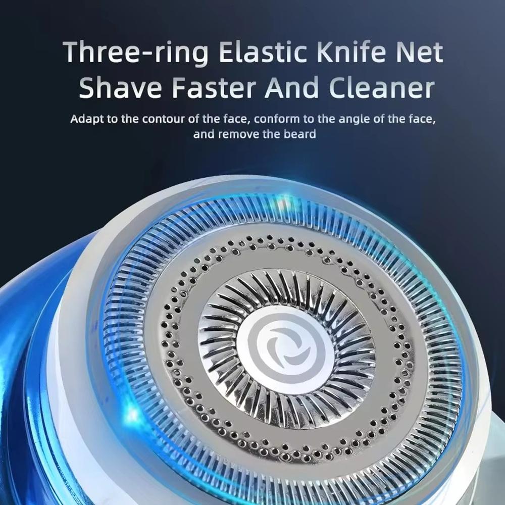 Мини-карманная электробритва Бритва, которую можно мыть в сухом и влажном режиме, быстрая зарядка, тип C, перезаряжаемый цифровой дисплей, портативная электробритва, зарядка 1 час