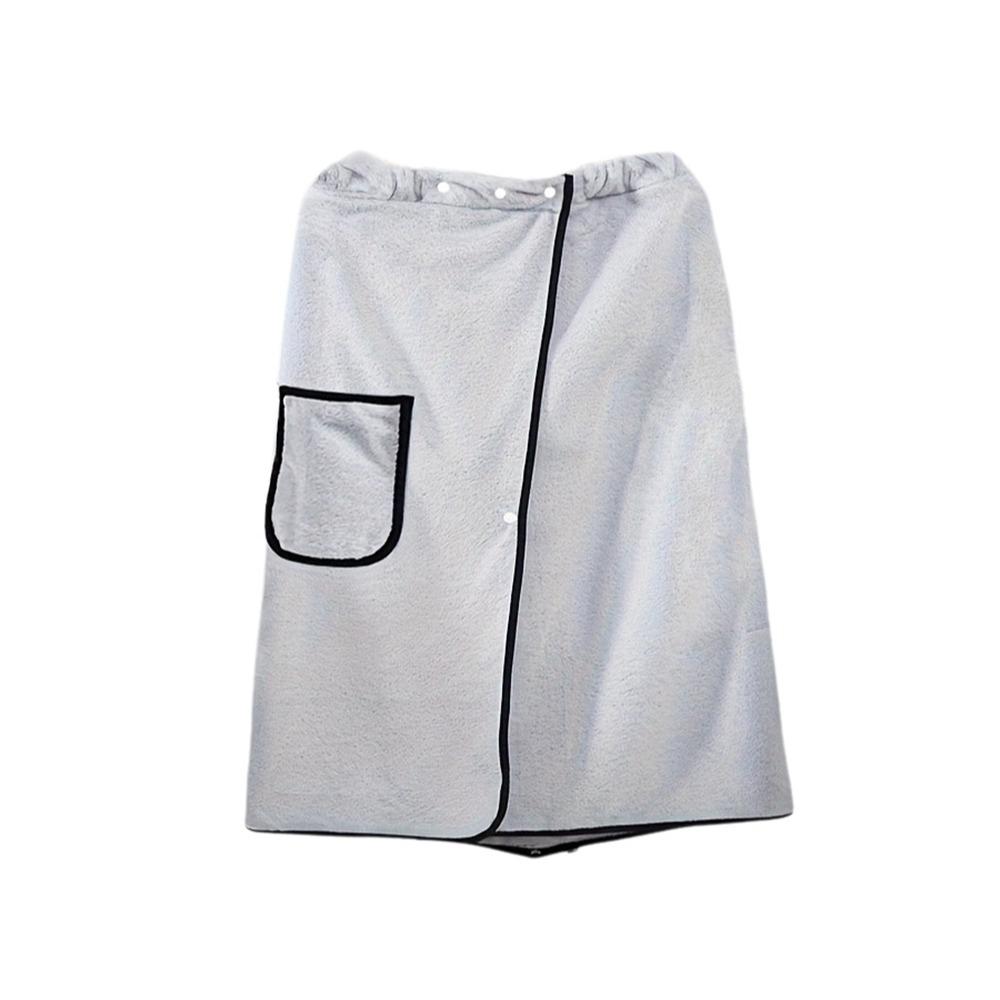 Coral Fleece Wearable Towel Soft Comfortable Beach Wrap Thick Design Bath Skirt Pool Use