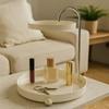 Double Layer Makeup Organizer Tray Spinning Holder Vanity Organizer Bathroom Shelf