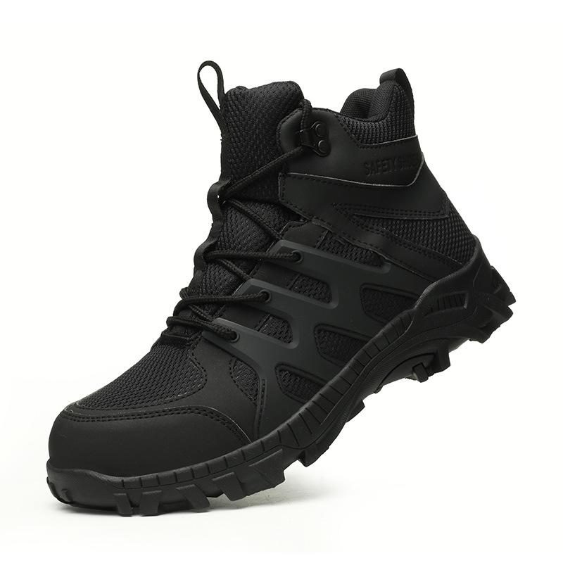 Ударопрочные, ударопрочные, безопасные на строительной площадке, износостойкие, уличные мужские ботинки, стальная защитная обувь для головы