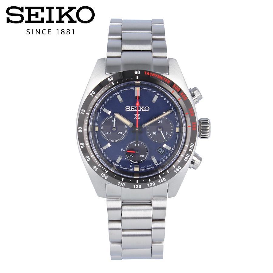 SEIKO PROSPEX SSC815P SSC815P1 SPEEDTIMER Analog Solar Powered Analog Navy/Black