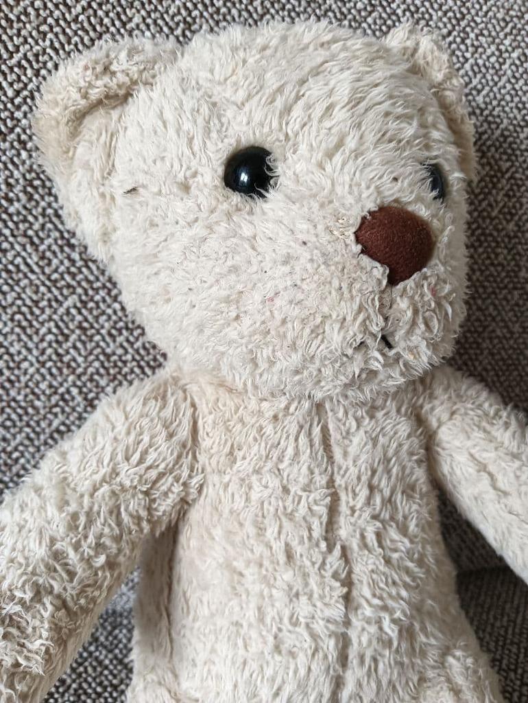 [USED] Teddy Bear Yokohama BayStars Rare Plush Toy Bear Anonymous