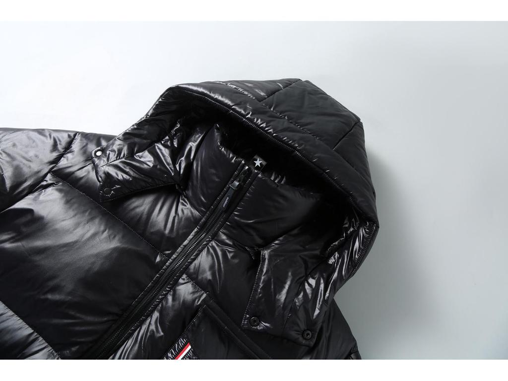 Мужская модная блестящая зимняя пуховая куртка
