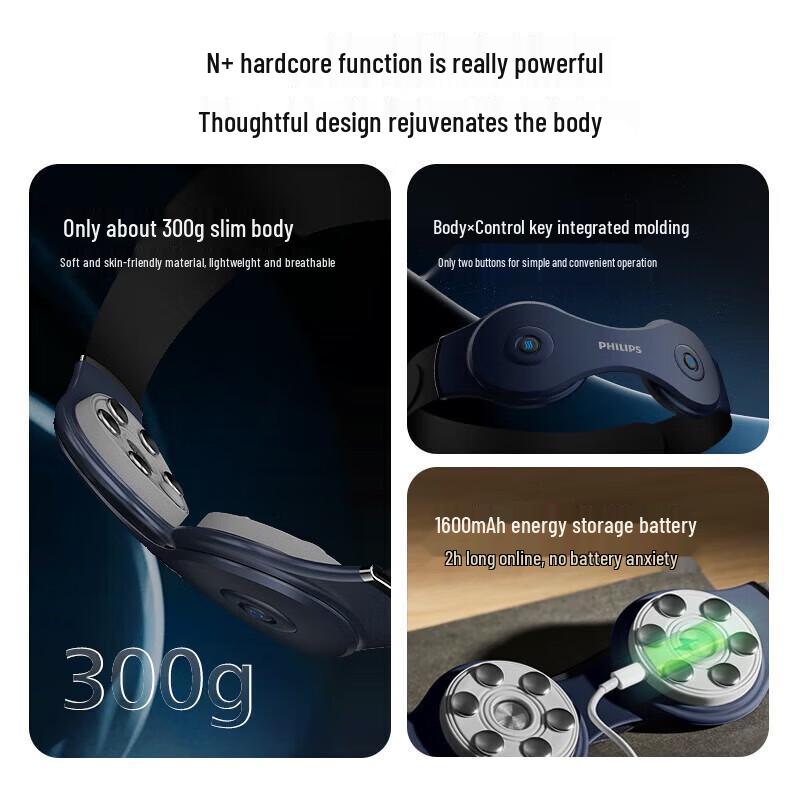 Philips Heated Vibrating Waist Massager Belt CN plug (adapter included)