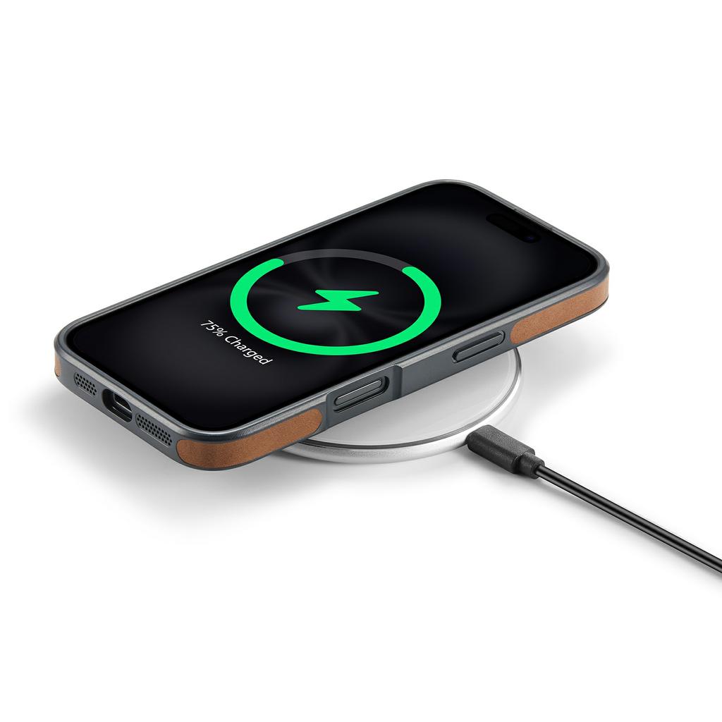 Серия MAGKING K1 Магнитный чехол для iPhone 17 PC+TPU+Кожа PU Чехол для телефона