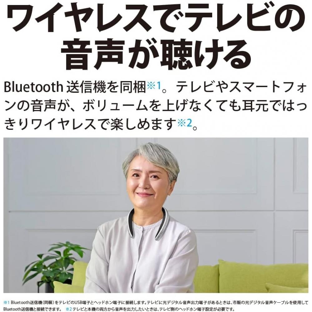 Sharp Welable Neck Speaker An Sc1 S aquoS Sound Partner Amazon Alexa Bluetooth Waterproof For Life  Silver