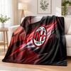 AC Milan Printed Flannel Blanket Warm Comfort Bed Throw For Indoor Home Decoration
