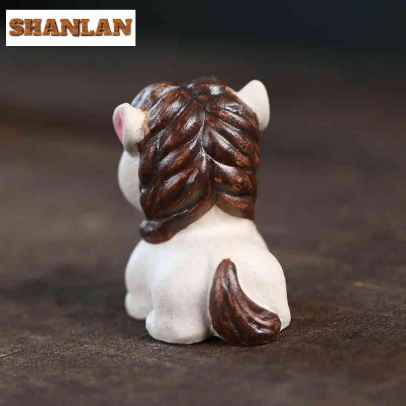 Yixing Zisha Wealth Little Horse Tea Pet Retro Tea Sculpture Tea Figurine Play Toys Tea Statue Ornaments Supplies Craftsmanship